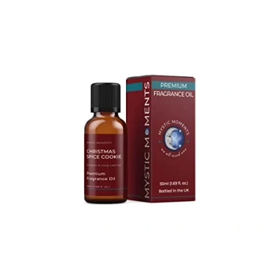 Image of Mystic Moments Christmas Spice Cookie Fragrance Oil 50ml Perfect for Soaps, Candles, Bath Bombs, Burners, Diffusers and Skin &amp; Hair Care Items