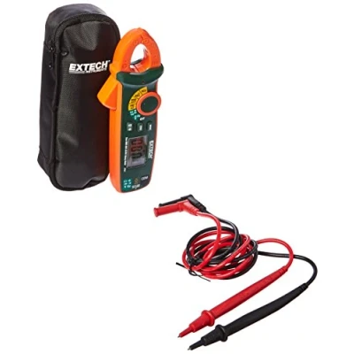 Image of Extech MA63 True RMS AC/DC Clamp Meter for Electrical Testing with NCV, 60 A, Green