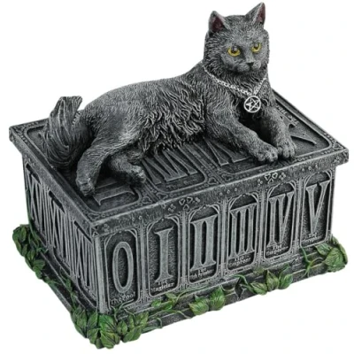 Image of Nemesis Now B2808G6 Fortune&#039;s Watcher Tarot Box 17cm Black, Resin