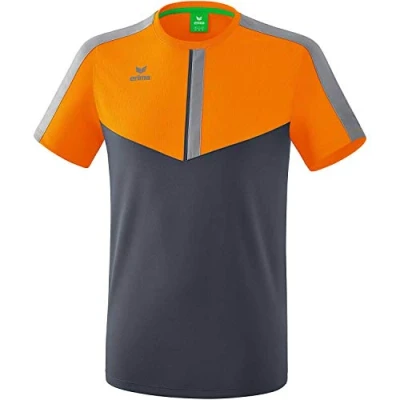 Image of Erima Squad Function T Shirt New Orange/Slate Grey/Monument Grey, Small