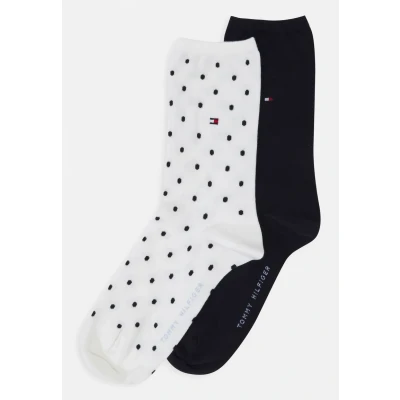 Image of Tommy Hilfiger Women 2 PACK Socks offwhite, Women&#039;s, Size: 2.5 5, Off/white