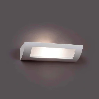 Image of Cheras 1 Light Indoor Wall White Plaster