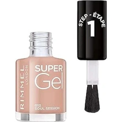 Image of Rimmel London Super Gel Nail Polish, Packaging May Vary, 12 Soul Session, ml (Pack of 1)