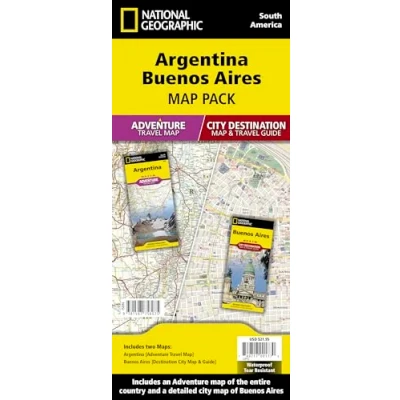 Image of Argentina, Buenos Aires (Map Pack): Travel Maps International Adventure/Destination Map (National Geographic Adventure Map)
