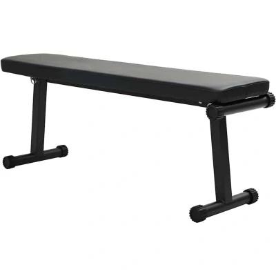 Image of vidaXL Foldable Weight Bench 100 kg Black 107x27x41 cm Steel