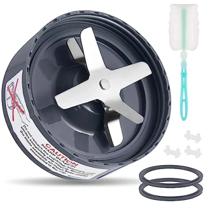 Image of 7 Pieces Blade Replacement Parts Blender Extractor Cross Compatible with Nutribullet 600W and Pro 900W