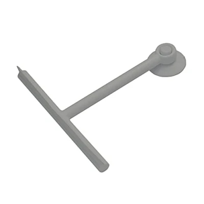Image of Gedy G Mirissa Taupe Shower Squeegee and Hook with Suction Cup, Resin Rubber Glass Cleaner, Measures 23 x 22 3 cm Weight 0.1 kg, 2 Year Warranty, R&amp;D Design, Unique