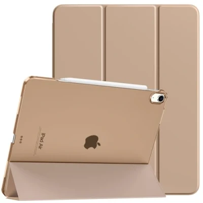 Image of TiMOVO for iPad Air 13 Inch Case M2 2024, Slim Stand Cover inch, Support Touch ID, Auto Wake/Sleep Smart Shell with Translucent Back, Case, Milky Coffee