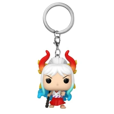Image of Funko POP! Keychain: One Piece S8 Yamato Novelty Keyring Collectable Mini Figure Stocking Filler Gift Idea Official Merchandise Anime Fans Backpack Decor