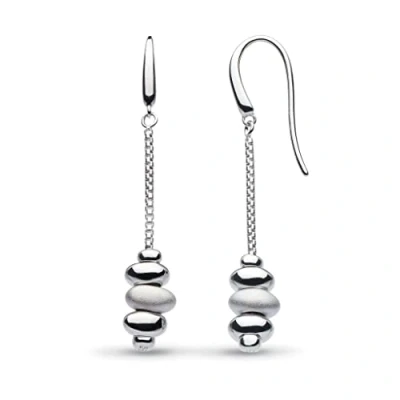 Image of Kit Heath Sterling Silver and Sandblast Coast Tumble Drop Earrings