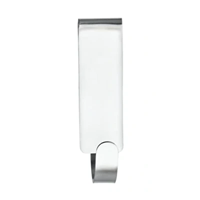 Image of WENKO 22929100 Double shower Hook Vieste for wall, Stainless steel, 2 x 7 5.5 cm, Matt