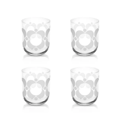 Image of Orla Kiely Atomic Flower Water Glasses Set of 4