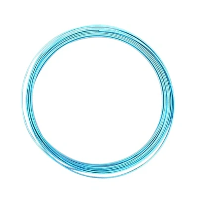Image of Vaessen Creative Aluminium flat wire 3,5x1mm 5m turquoise,