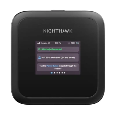 Image of Netgear MH3150 Nighthawk M3 5G Mobile Router with WiFi 6, up to 2.5Gbps, Sim Slot Unlocked, Portable Hotspot for Personal/Business, and 4G MiFi, AX3600 32 Devices
