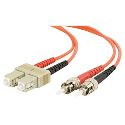 Image of C2G 5m Fibre/Fiber Optic Cable for Fast Ethernet, Fiber Channel, ATM and Gibabit Patch SC/ST LSZH Duplex Multimode 50/125 Fibre