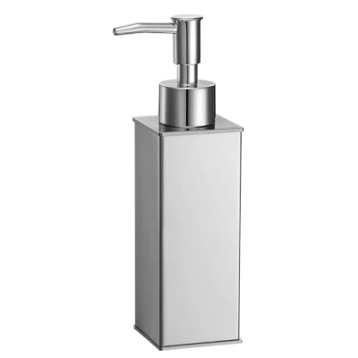 Image of bgl 304 Stainless Steel Standing Soap Dispenser Chrome Shower Gel for Bathroom, Kitchen Decor