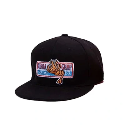 Image of 1994 Bubba Gump Shrimp CO. Baseball Hat Forrest Costume Cosplay Embroidered Snapback Cap Men&amp;Women Summer Black