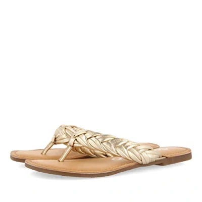 Image of GIOSEPPO Women&#039;s Bicas Sandal, Gold, 4 UK