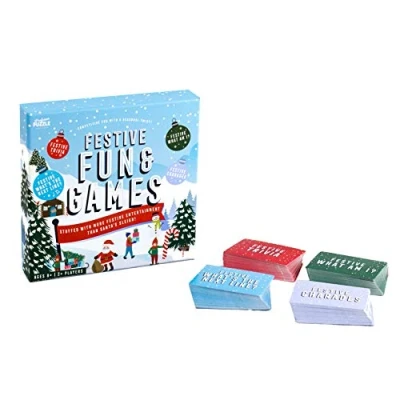 Image of Professor Puzzle Festive Fun &amp; Games Multipack Card Game Ages 8+ 2+ Players