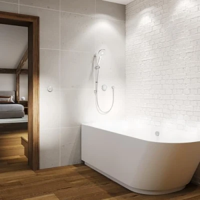 Image of Aqualisa Unity Q Smart Shower Concealed with Adjustable Head &amp; Bath Filler (HP/Combi)
