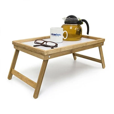 Image of K2M Bamboo Bed Tray, Multi Colour