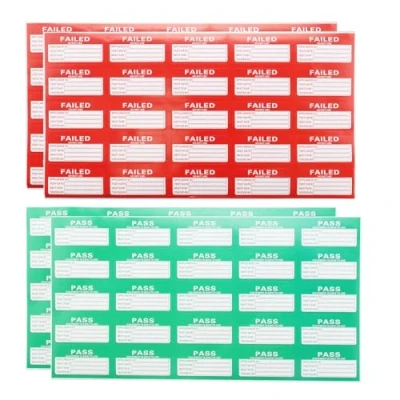 Image of OTOTEC 550Pcs Pat Testing Sticker Label (500Pcs Pass and 50Pcs Failed) Equipment Test Appliance Labels 50x25 mm