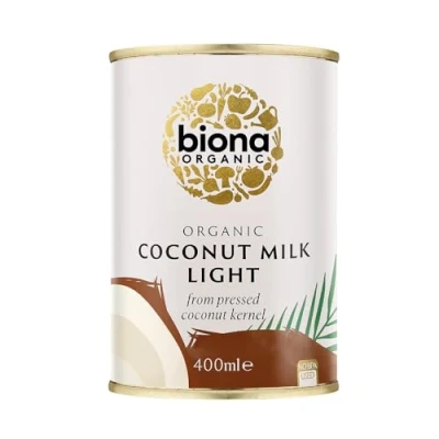 Image of Biona Organic Light Coconut Milk 400 ml (Pack of 6)