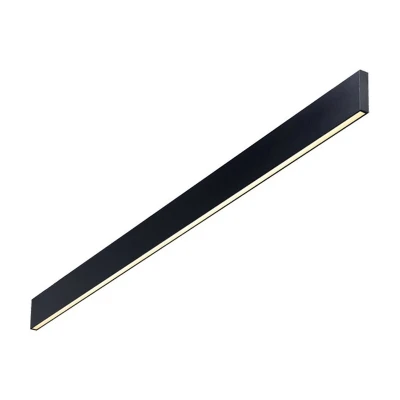 Image of Linus Decorative Linear Integrated LED Wall Light Black, 3000K