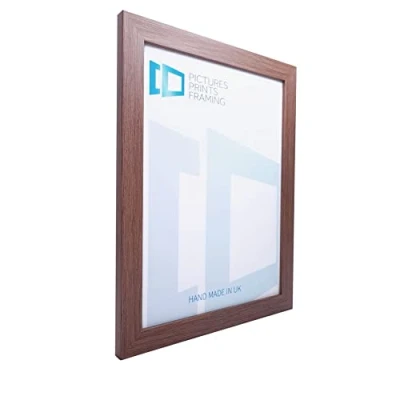 Image of Pictures Prints Framing Oak Effect Photo/Picture Frame to fit image size 14x15 inches with Perspex