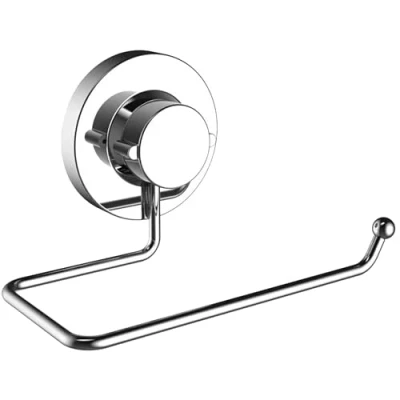 Image of Britten &amp; James Toilet Roll Holder Suction Fit Rust Proof Stainless Steel