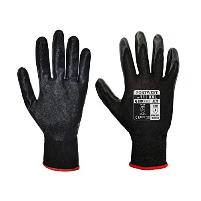 Image of Portwest A320 ANSI Nitrile Foam Dexti Grip Glove Black, XX Large