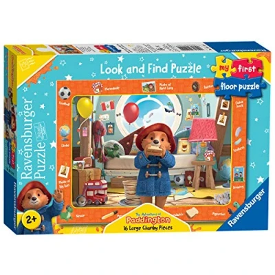 Image of Ravensburger The Adventures of Paddington Gifts My First Floor Puzzle 16 Piece Jigsaw Puzzles for Kids Educational Toddler Toys Age 24 Months and Up (2 Years Old)