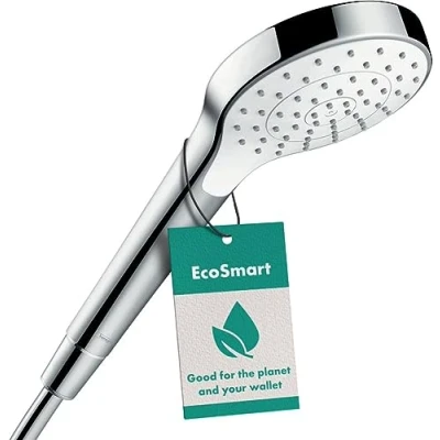 Image of hansgrohe Croma S Hand shower 110 1 spray water saving 7 l/min, white/chrome, 26806400