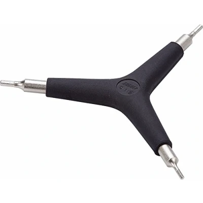 Image of BBB Cycling ThreeStar Hex Key Set Portable Triple Allen Star Keys 3 in 1 Bicycle Tool 4/5/6mm BTL 28, Black