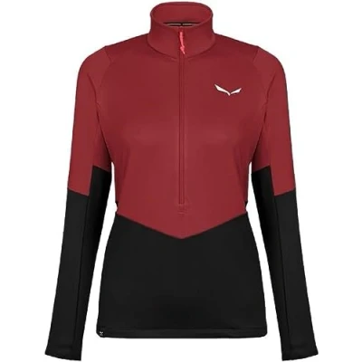 Image of Salewa PUEZ PL W HALF ZIP Fleece Long sleeved top, Women&#039;s, Size: 10, Black out