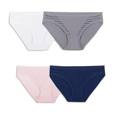 Image of Fruit of the Loom Women&#039;s 4dcbbk1underwear Bikini Underwear, Fashion Assorted, XXL UK