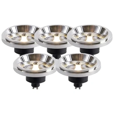 Image of LUEDD Set of 5 GU10 dimmable LED Lamps AR111 11W 810 lm 2700K