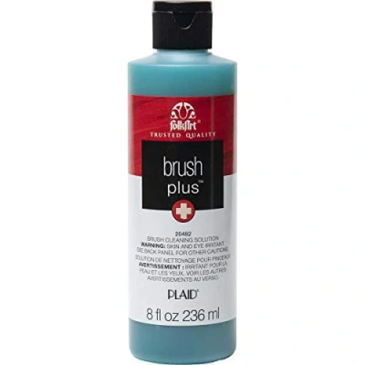 Image of Plaid PE20482 Folk Art Brush Plus Exceptional Cleaner, 8 oz.