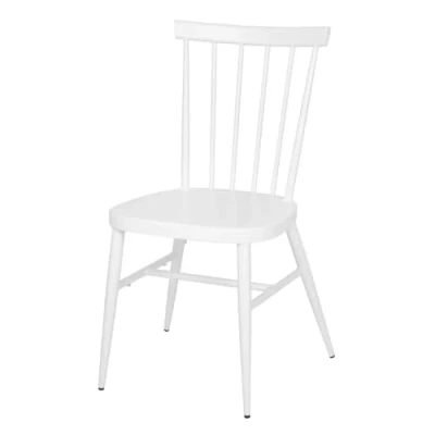 Image of Bolero Windsor Aluminium White Chairs (4 Pack)