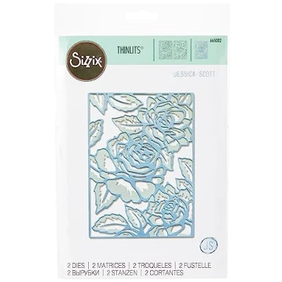 Image of Sizzix Thinlits Die 665082 Floral Lattice by Jessica Scott, 2 Pack, Multicolour, One Size