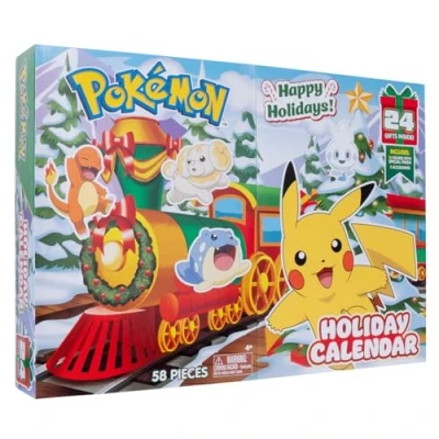 Image of Pokemon Bandai Advent Calendar 16 Surprise Figures 5 cm + 6 Decorative Elements to Build on Christmas Theme WT00257, WT00257
