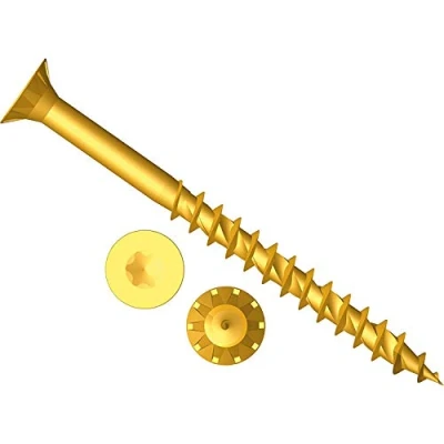 Image of ForgeFast Elite Low Torque Woodscrews 4.5 x 25mm Zinc Yellow Passivated Box 200