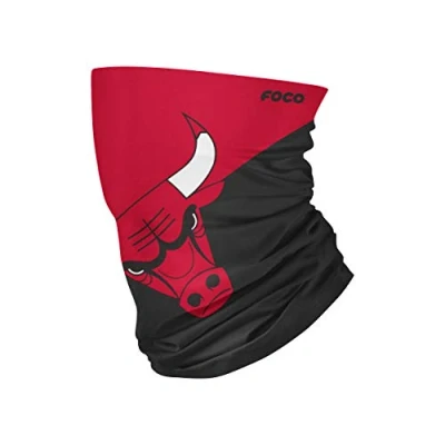 Image of FOCO Chicago Bulls NBA Big Logo Gaiter Scarf Youth