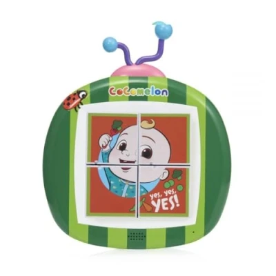 Image of CoComelon Toys Musical Clever Building Blocks Pre school Learning Toy that Plays 6 Nursery Rhyme Songs For Toddlers both Girls and Boys 2, 3, 4 5 years old