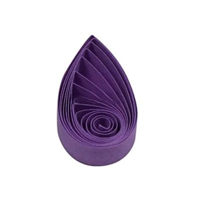 Image of ODETOJOY Quilling Papers 10mm Violet Amethyst Strips Grape Orchid Paper Set 120pc 52cm Length