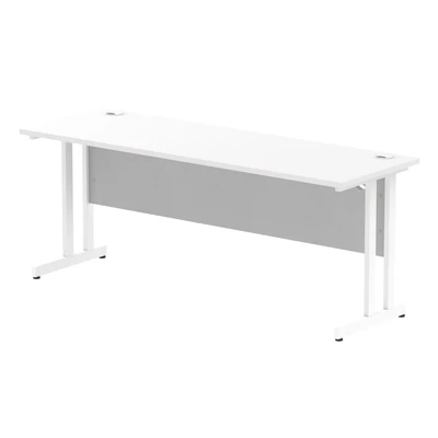 Image of Impulse 1800/600 Rectangle White Cantilever Leg Desk MI002204