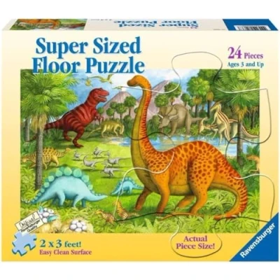 Image of Ravensburger Dinosaur Toys for Boys and Girls Age 3 Years Up Pals 24 Piece Giant Floor Jigsaw Puzzle