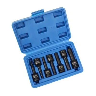 Image of US PRO Tools 7pc 3/8&quot; DR Impact Hex Bit Sockets Set H4 H12 3989