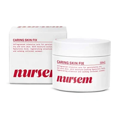 Image of Nursem Caring Skin Fix 50ml Intensive Hand Treatment &amp; Natural Barrier Cream for Dry, Sensitive Restores, Soothes Protects Hard Working Hands from Cracks Irritation