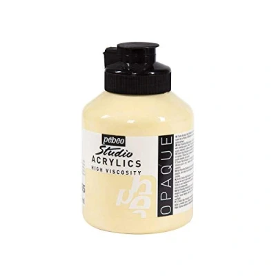 Image of Pébéo Studio Acrylics Fine Acrylic Paint White Ivory, 500 ml